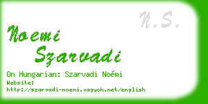 noemi szarvadi business card
